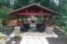 Cedar pavillion with metal roof