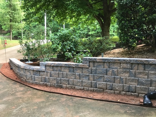 Colonial Harvest Blend replace driveway timbers