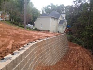 Woodstock Retaining wall from blocks